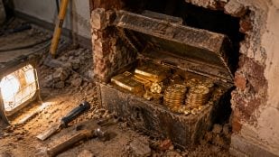lingotes de oro, arqueología
