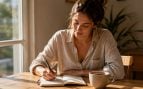 mujer, escritura, agenda