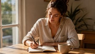 mujer, escritura, agenda