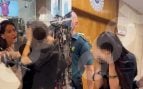 Aída Nízar con la acusada en el juzgado