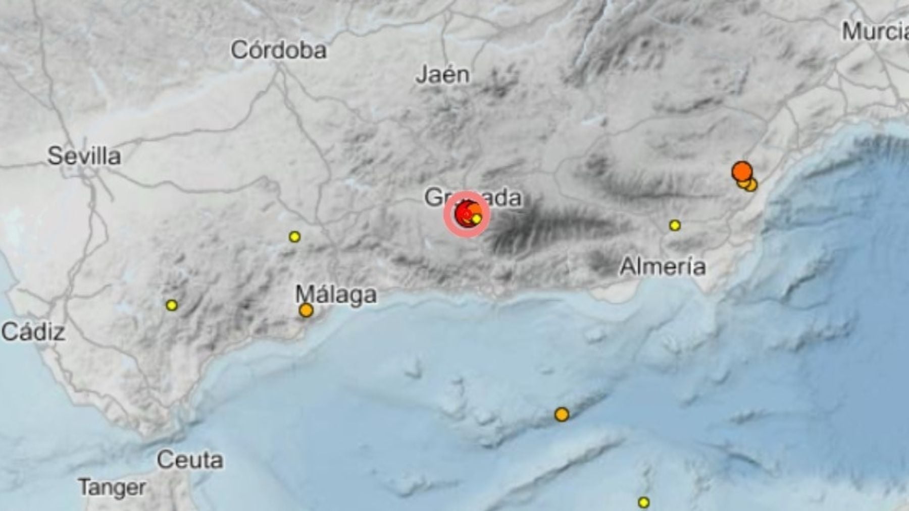 Un terremoto de magnitud 5 sacude el centro de Granada en plena madrugada