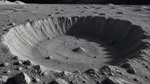 Cráter en la Luna