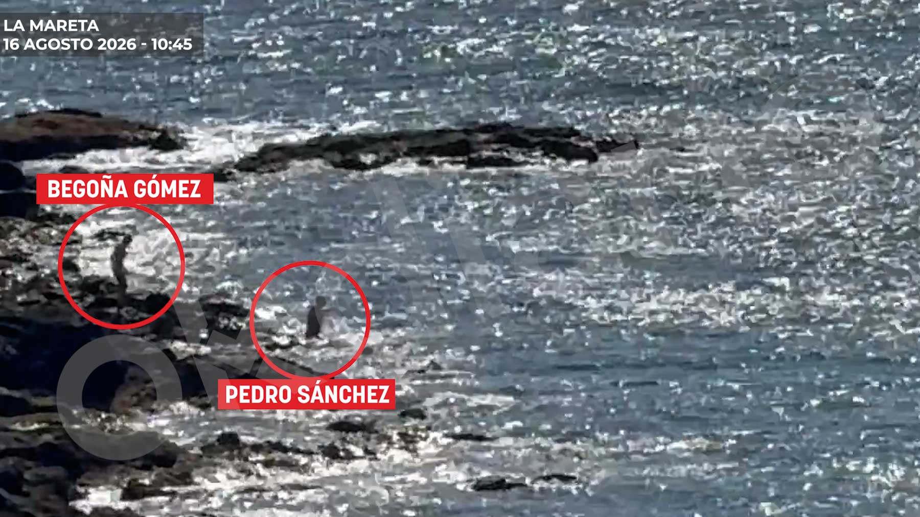 Sánchez disfruta de un baño con Begoña en Lanzarote mientras miles de inmigrantes ilegales siguen en las calles de Ceuta