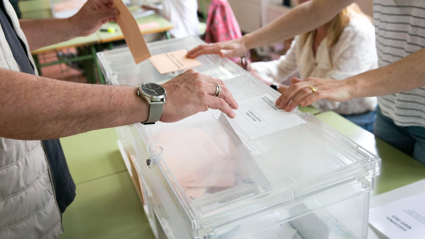 Mesa electoral.