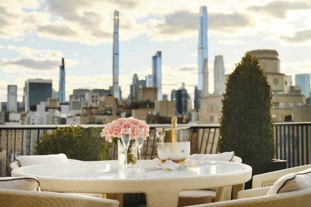 Terraza del hotel The Mark