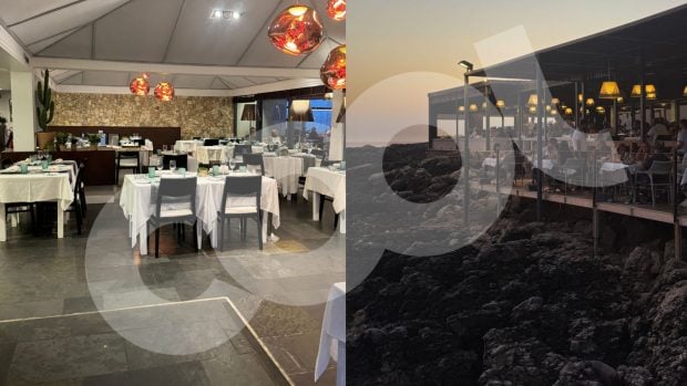 A la izquierda, el comedor donde el matrimonio reuni&oacute; a 14 personas antes de su boda; a la derecha, la terraza del restaurante. (Fotos: COOL)
