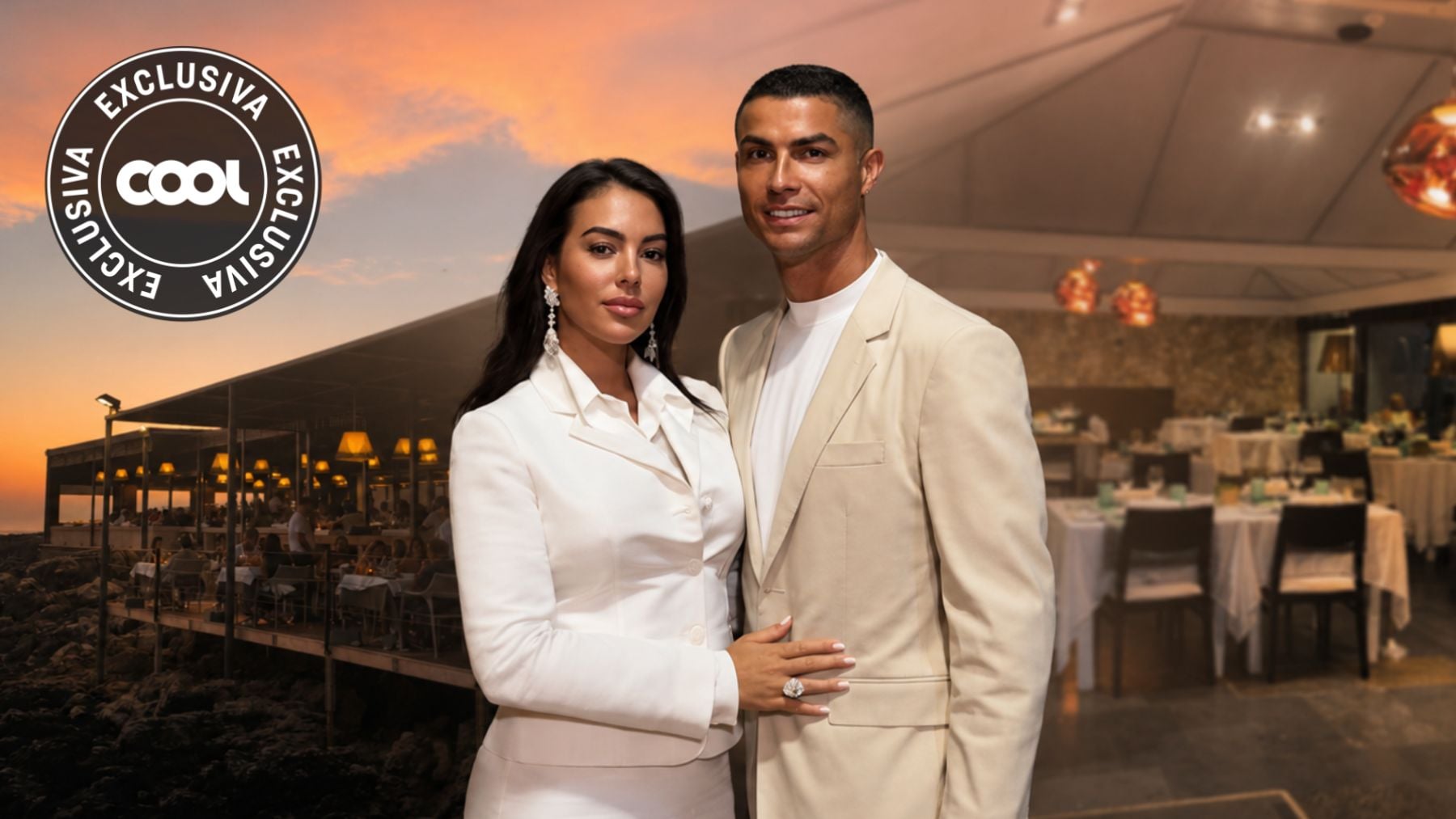 Goergina y Cristiano en su boda; Furnas do Gincho. (Fotos: COOL/ Redes Sociales)