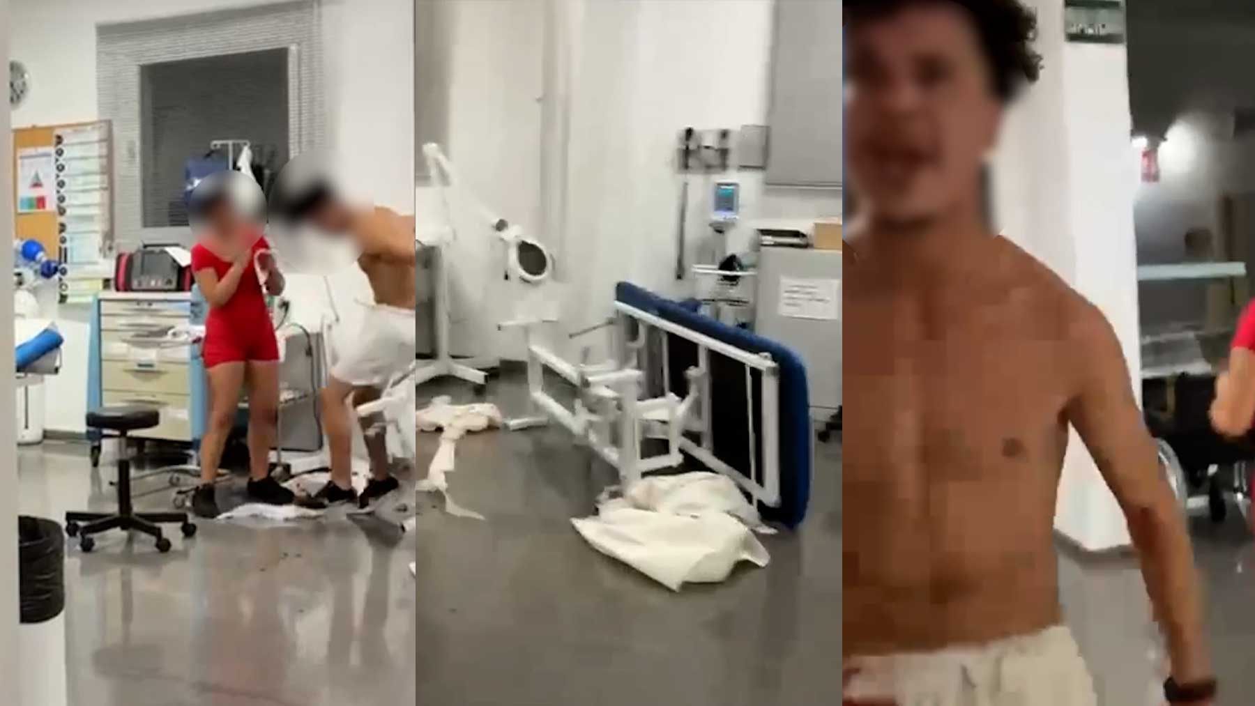 Un marroquí enloquecido, sin camiseta y muy violento ataca a los sanitarios y destroza un centro de salud de Mallorca