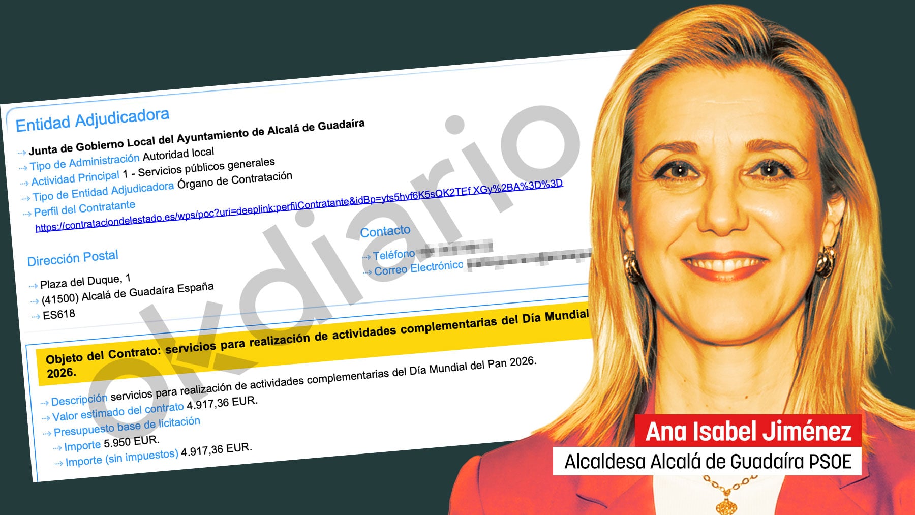 La alcaldesa socialista de Alcalá de Guadaíra gasta 5.200 euros en celebrar el Día Mundial del Pan