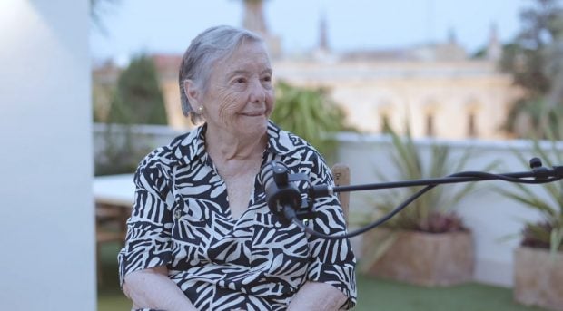 Mar&iacute;a Galiana en el videopodcast Silla de Enea. (YouTube)