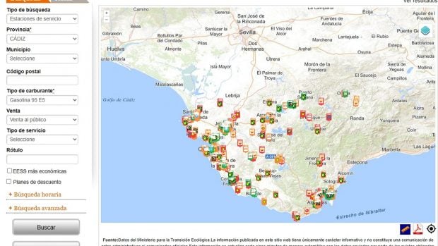 precio gasolina 20 agosto Andaluc&iacute;a
