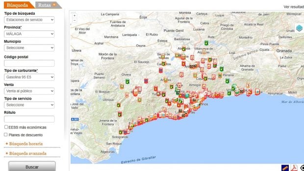 precio gasolina 21 agosto Andaluc&iacute;a