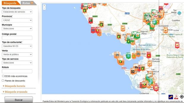 precio gasolina 22 agosto Andaluc&iacute;a
