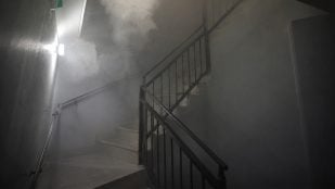 Humo en el edificio