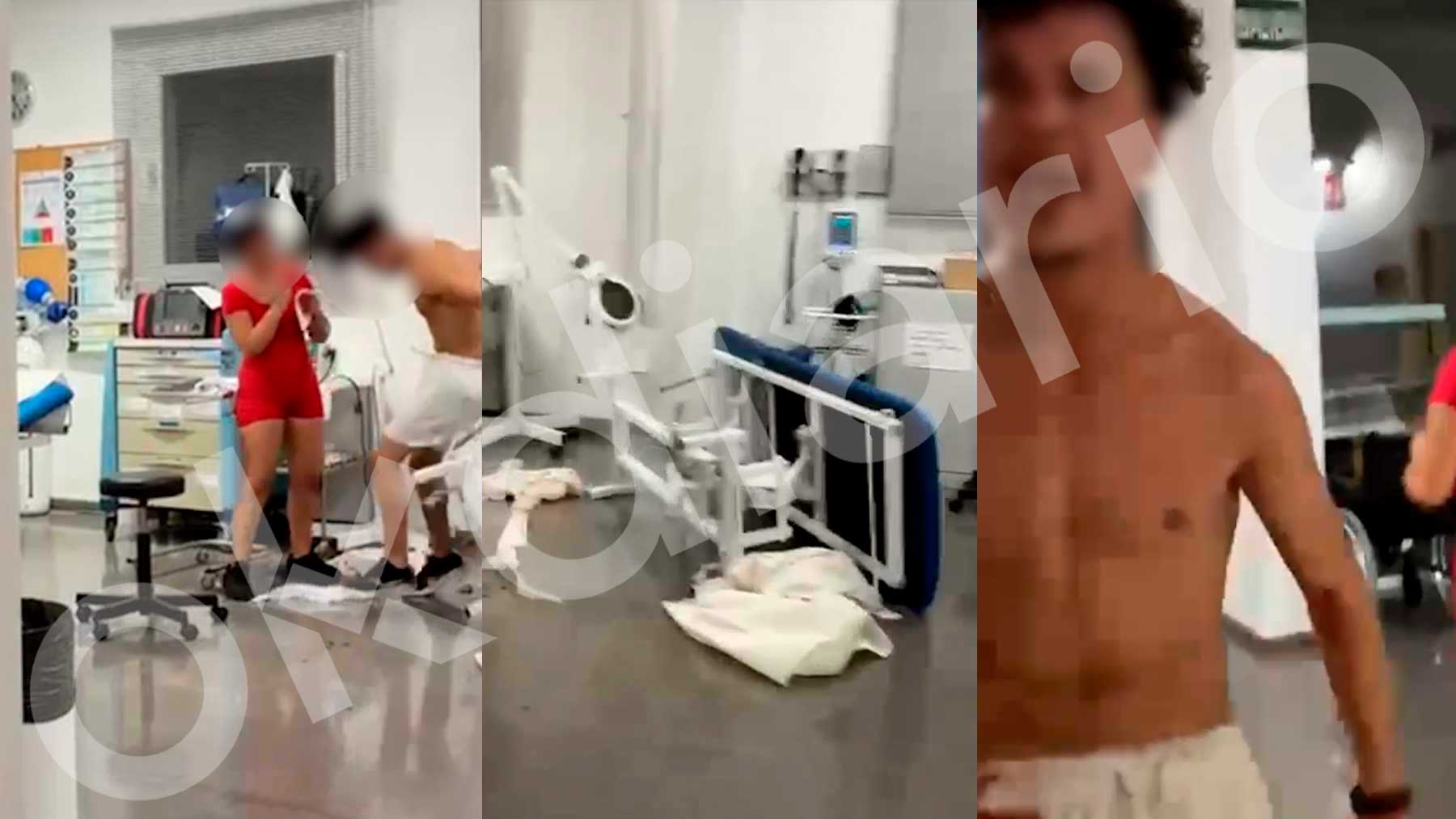 Un marroquí enloquecido, sin camiseta y muy violento ataca a los sanitarios y destroza un centro de salud de Mallorca