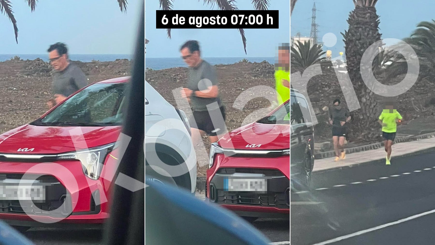 OKDIARIO capta a Illa corriendo con escolta en Lanzarote durante su estancia en La Mareta junto a Sánchez
