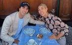 Carlo Agostinelli y Mathilde Favier en una comida. (Foto: @carlo_agostinelli)