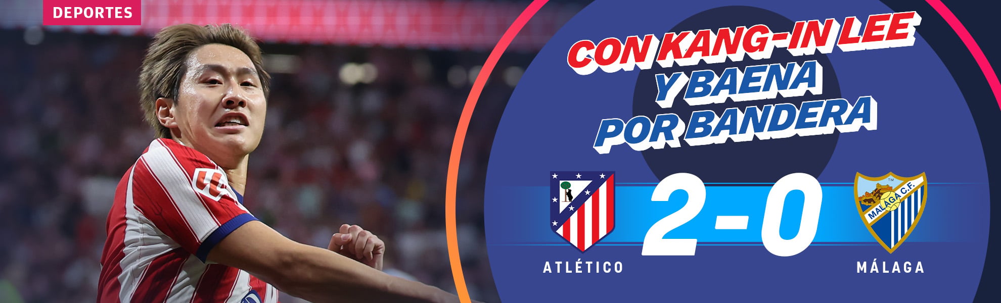 Kang-In Lee y Baena desatascan al Atlético y rinden al Málaga