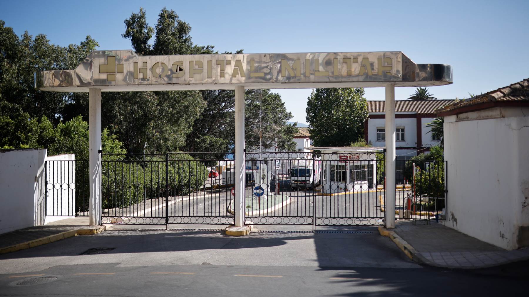Instalaciones del Hospital Militar de Ceuta.