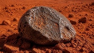 Meteorito en Marte