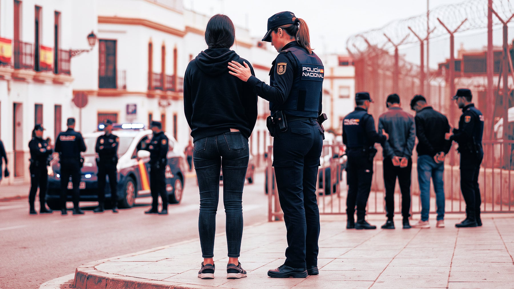 La Policía recibe la primera denuncia de agresión sexual de una ceutí contra los invasores