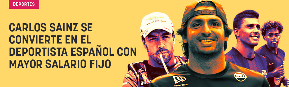 Carlos Sainz se convierte en el deportista español con mayor salario fijo