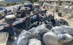 19 motos robadas, desmontadas y listas para viajar a Senegal: así las ocultaban en una fábrica abandonada de Mallorca