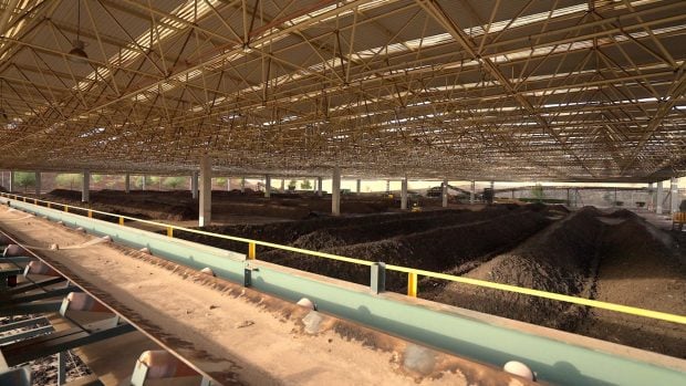 Planta de lodos de Loeches. (Foto: Comunidad de Madrid).