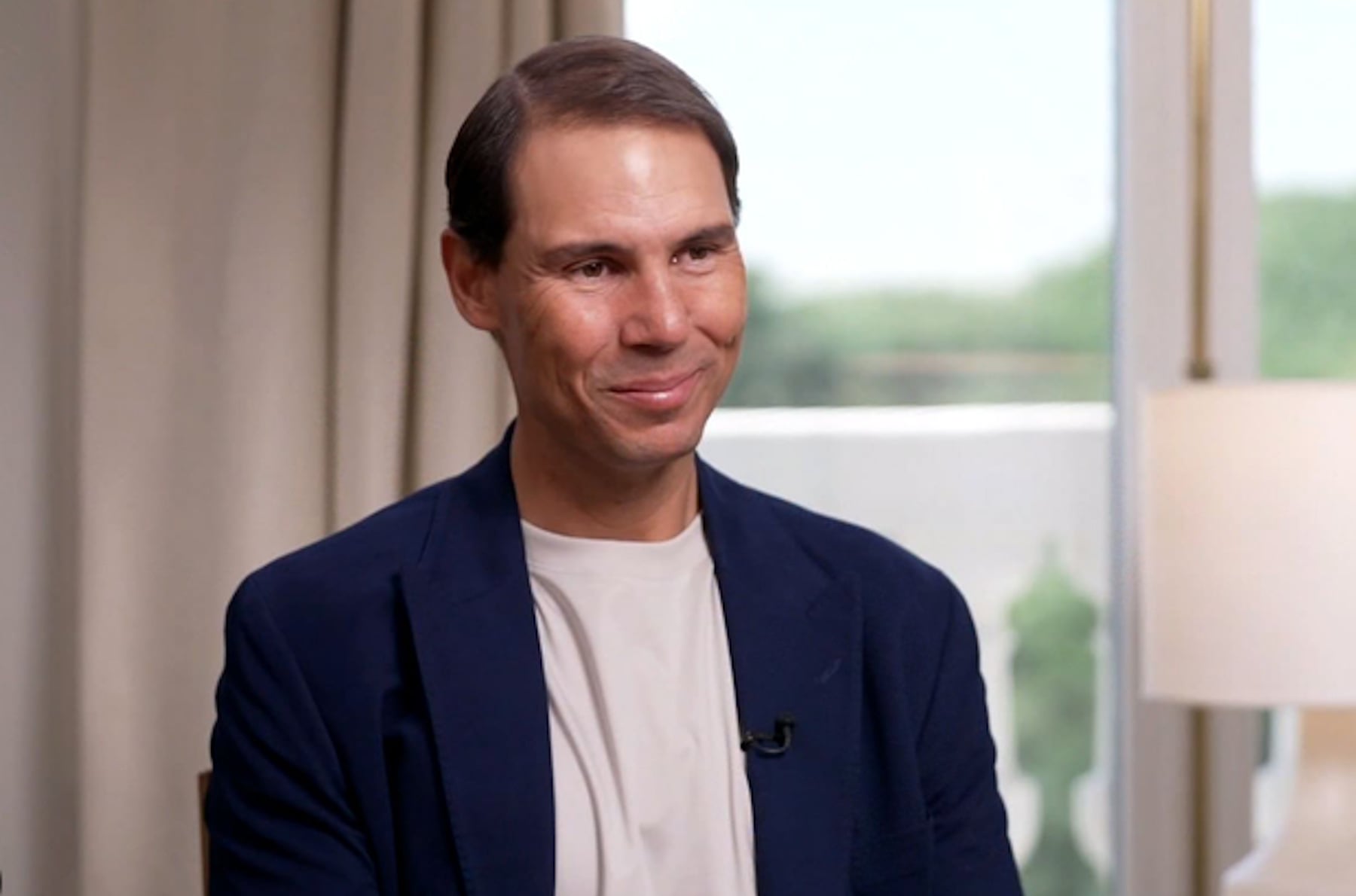 Rafa Nadal en una entrevista. (Foto: CNN)