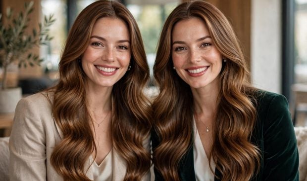 modelo canas, tono color caramelo,