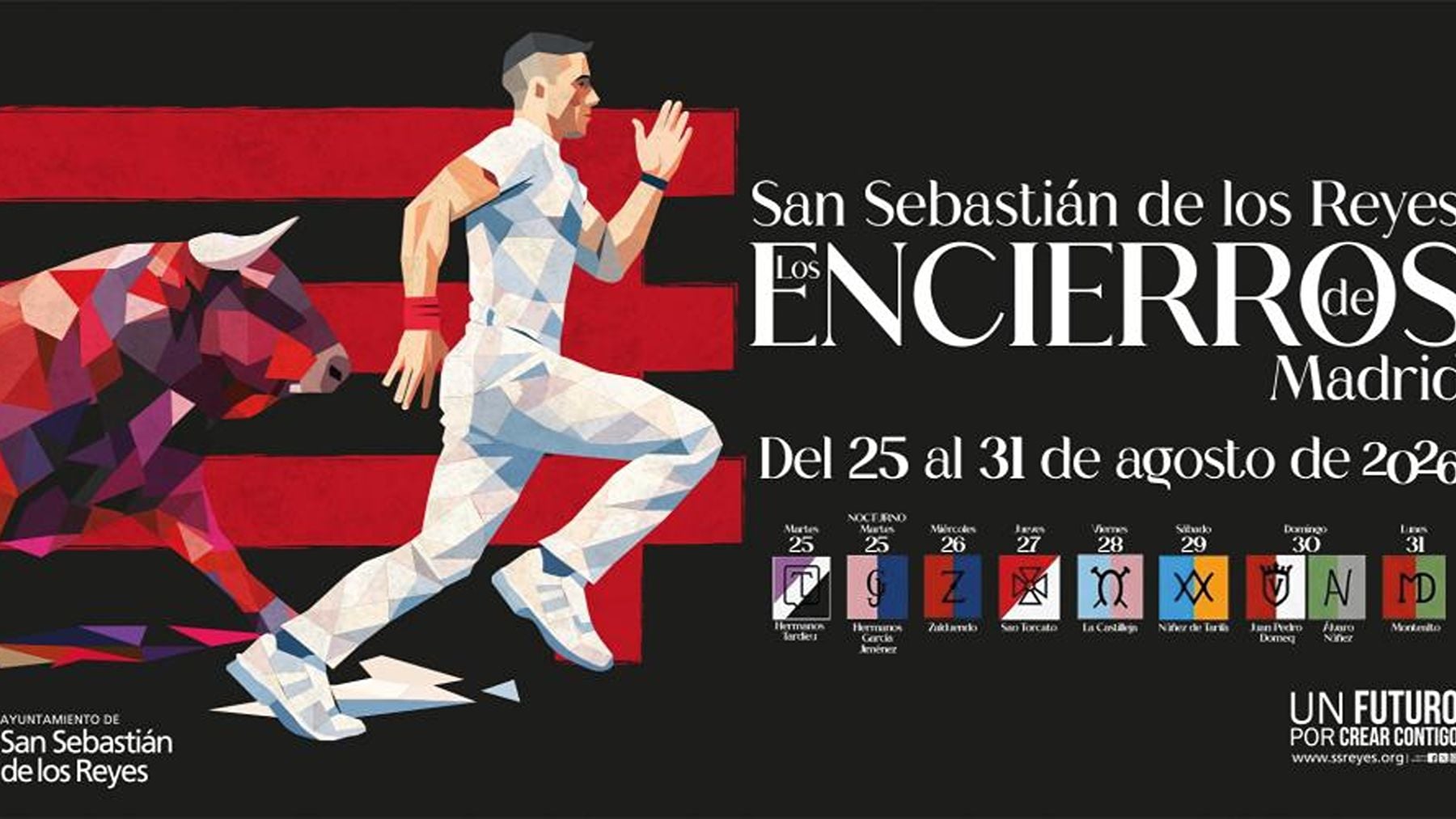 Cartel de los Encierros de Sanse 2026. (Foto: laplazadesanse.es)