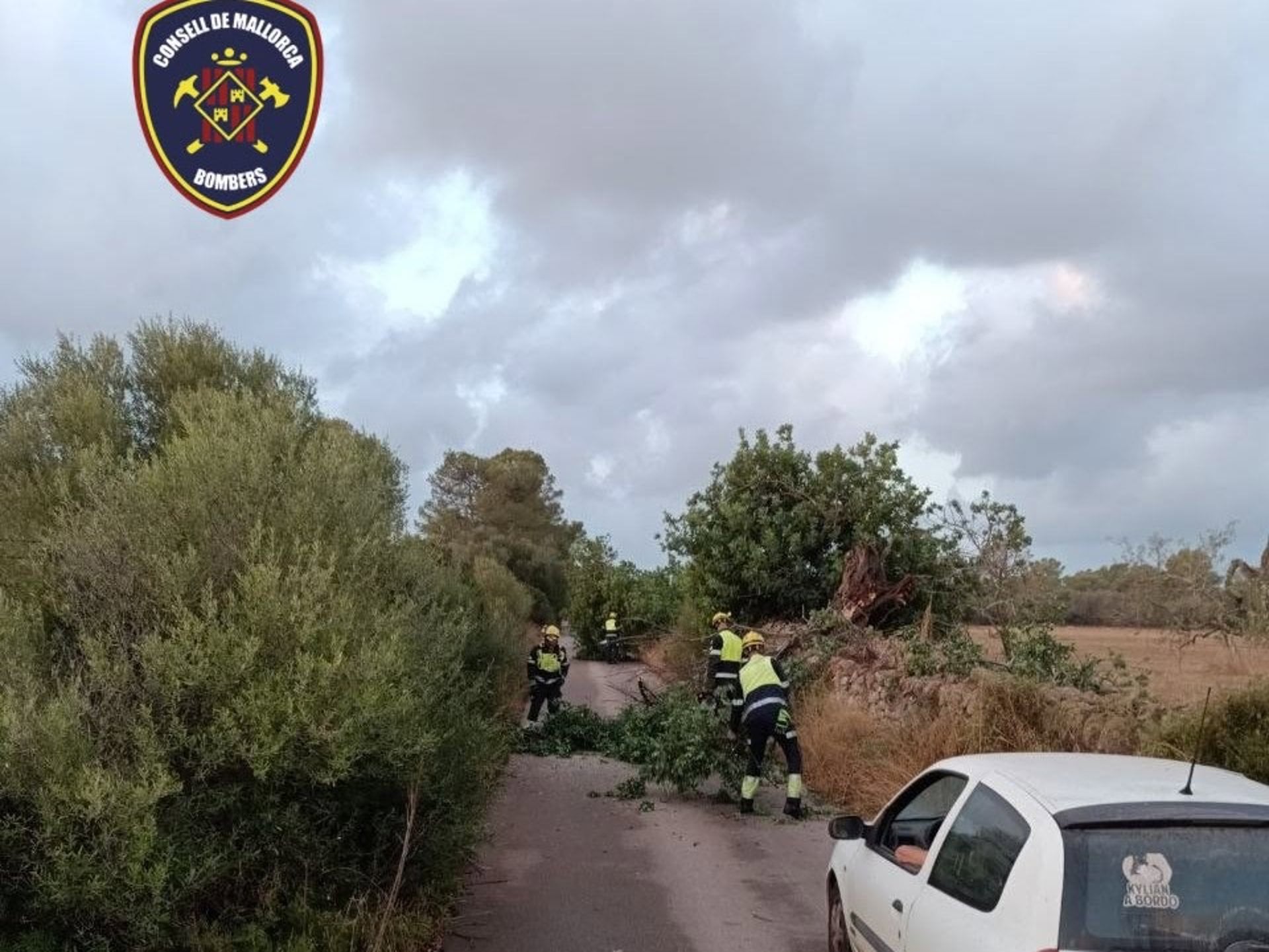 El temporal de lluvia y viento deja 109 incidencias en Baleares, con Menorca y Mallorca entre las zonas más afectadas