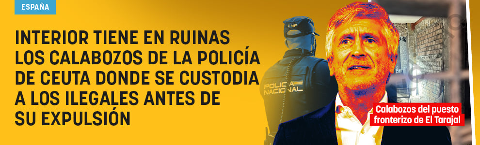 Interior tiene en ruinas los calabozos de la Policía de Ceuta donde se custodia a los ilegales antes de su expulsión