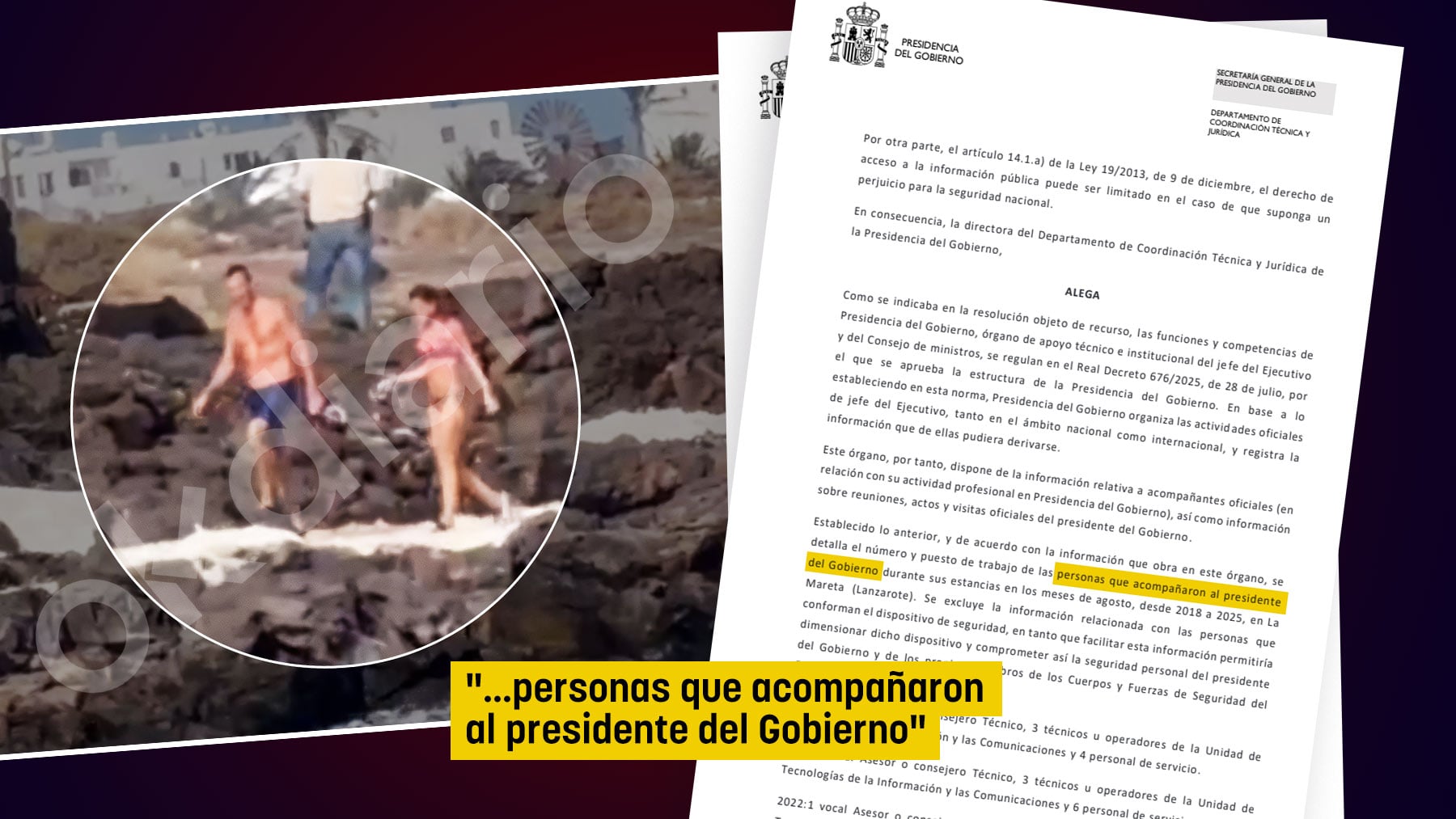 Las vacaciones de Sánchez en La Mareta obligan a movilizar hasta a 10 personas de servicio