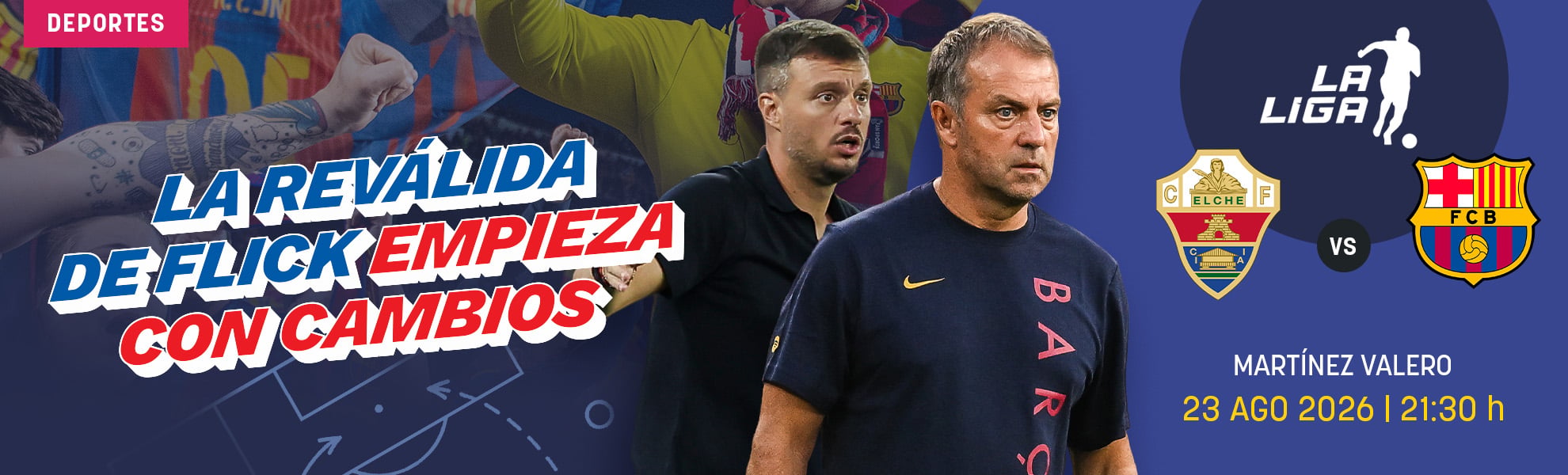 Elche - Barcelona: la reválida de Flick arranca con cambios