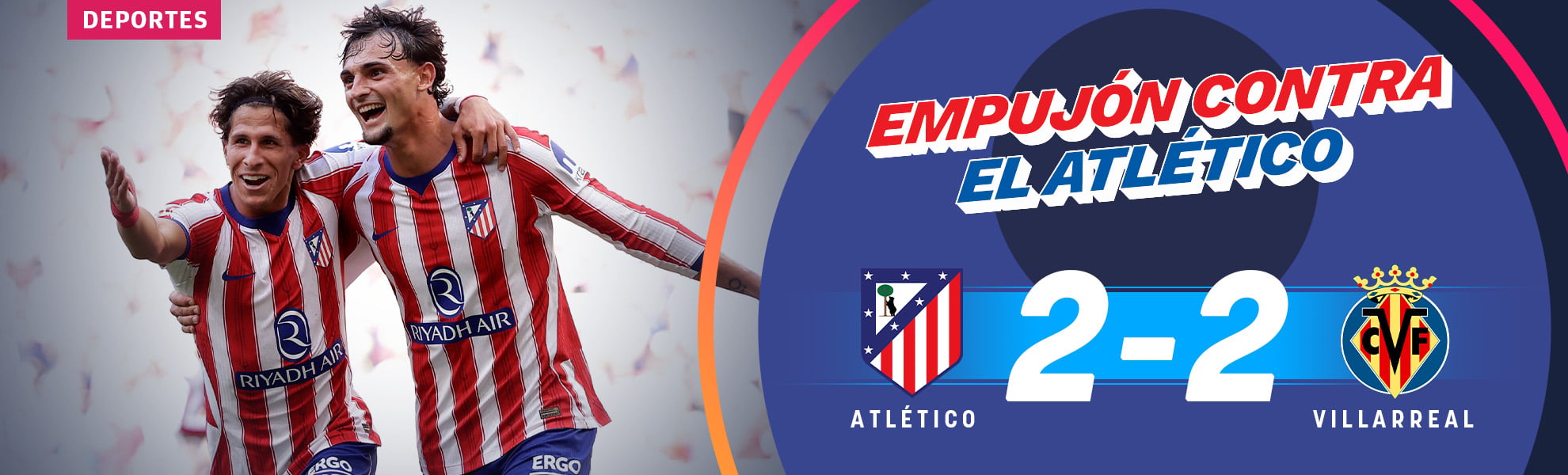 Empujón contra el Atlético