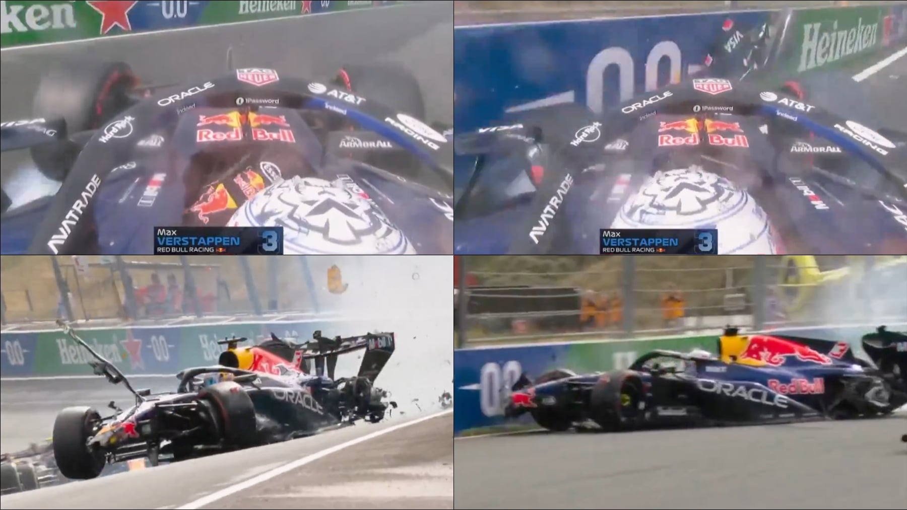 Verstappen deja helada a Holanda: destroza el Red Bull en un fortísimo accidente