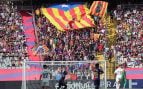 El Barcelona apoya al independentista que se pegó con la Policía en Elche: «La estelada es libertad de expresión»