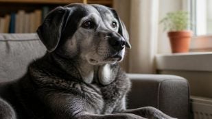 Año humano siete en perros