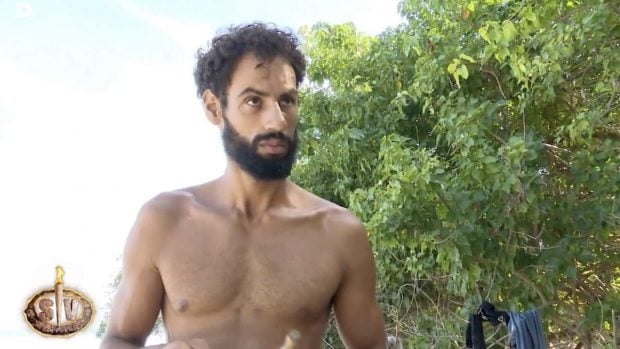 Asraf Beno en 'Supervivientes'. (Mediaset)