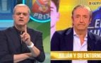 Ramón García en el Grand Prix y Josep Pedrerol en El Chiringuito (RTVE/Mediaset).