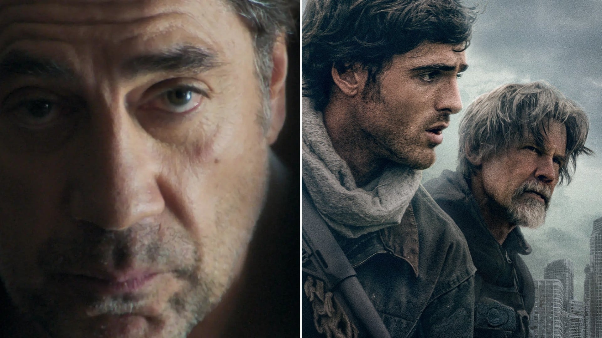 Javier Bardem en ‘El ser querido’ (Movistar Plus+/A Contracorriente Films) y ‘La constelación del perro’ (20th Century Studios).