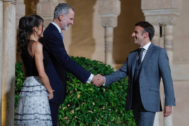 Macron, Brigitte, rey felipe, reina letizia, infanta sof&iacute;a