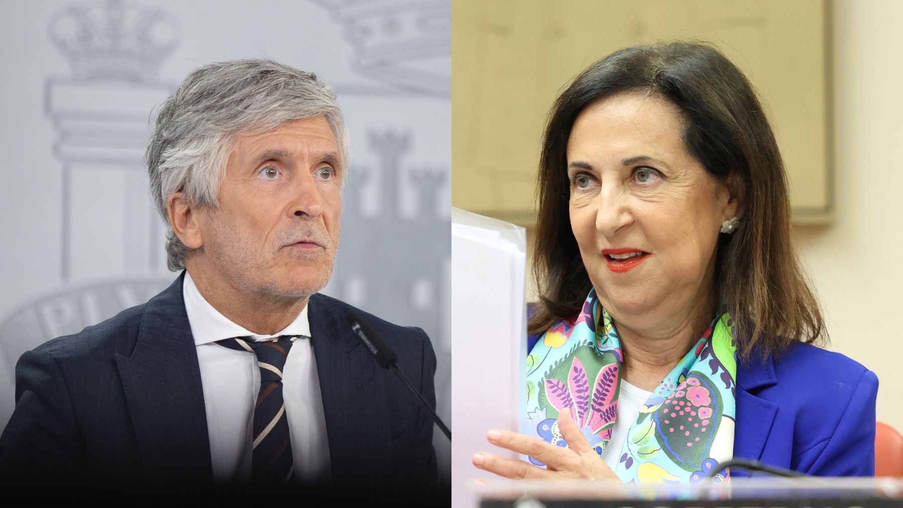 Marlaska contradice a Robles y asegura que no había ningún informe del CNI sobre un asalto masivo a Ceuta