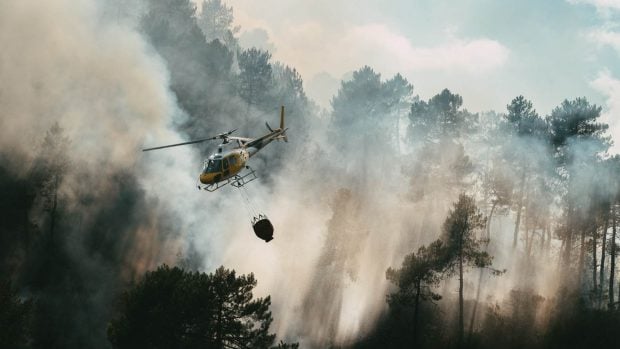 helicóptero incendios copac