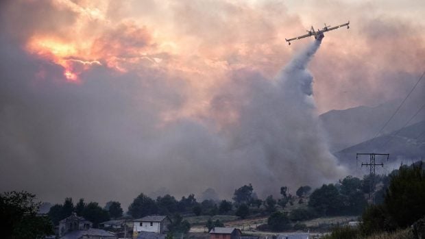 hidroavión incendio