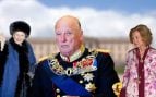 Harald de Noruega, Sonia de Noruega y la reina Sofía