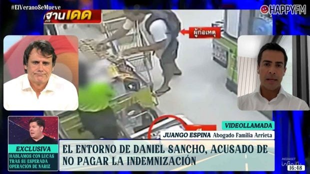 Juango Ospina, abogado en Espa&ntilde;a de la familia Arrieta, en el programa El verano se mueve (Mediaset).