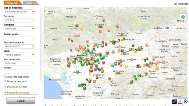 precio gasolina 29 agosto Andaluc&iacute;a