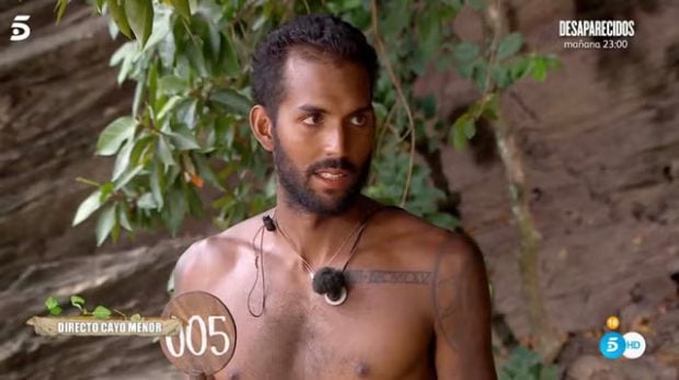 Yulen Pereira en 'Supervivientes'. (Mediaset)